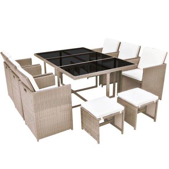 Picture of Outdoor Dining Set - Gray Beige