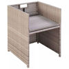 Picture of Outdoor Dining Set - Gray Beige