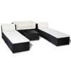 Picture of Outdoor Furniture Set Rattan Wicker Sectional Sofa - Black