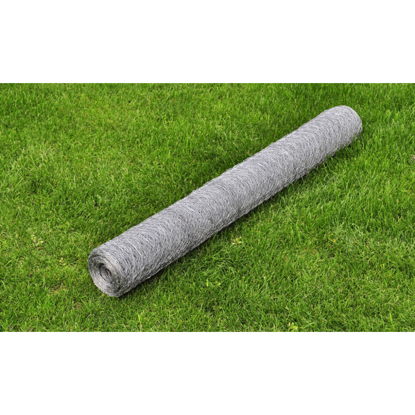 Picture of Outdoor Garden Hexagonal Wire Netting 1' 7" x 82' Galvanized Mesh - Size 1"