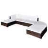 Picture of Outdoor Garden Lounge Set Poly Rattan - Brown 16 Piece