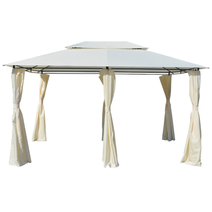 Picture of Outdoor Patio Gazebo with Curtains 13'x10'