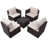 Picture of Outdoor Patio Sofa Set Poly Rattan - 13 pcs Brown