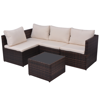 Picture of Outdoor Patio Sofa Set Poly Rattan - 13 pcs Brown