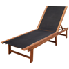 Picture of Outdoor Recliner Chair Chaise Sun Lounger - Acacia Wood