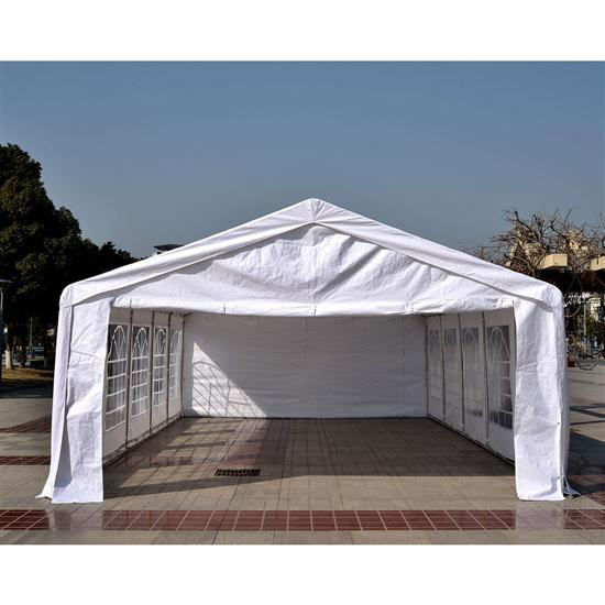 OnlineGymShop / Outdoor Tent 16'x32' Gazebo Carport - White