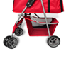 Picture of Pet Cat Dog Stroller Travel Carrier Folding - Red