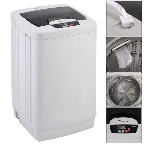 Picture of Portable Small Washing Machine Washer Fully Automatic 1.87 Cu.ft / 12 lbs Spin