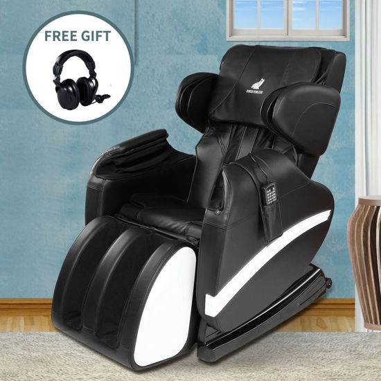 Picture of Recliner Massage Chair with Heat Zero Gravity - Black