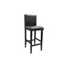 Picture of Set of 4 Modern Black Bar Stools Artificial Leather