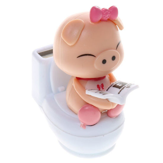 Picture of Solar Powered Flip Flap Dancing Bobble Head Pig Toy