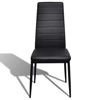 Picture of Dining Chairs - 6 pc Black