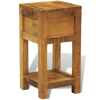 Picture of Solid Wood Display Side Table Nightstand with 1 Drawer