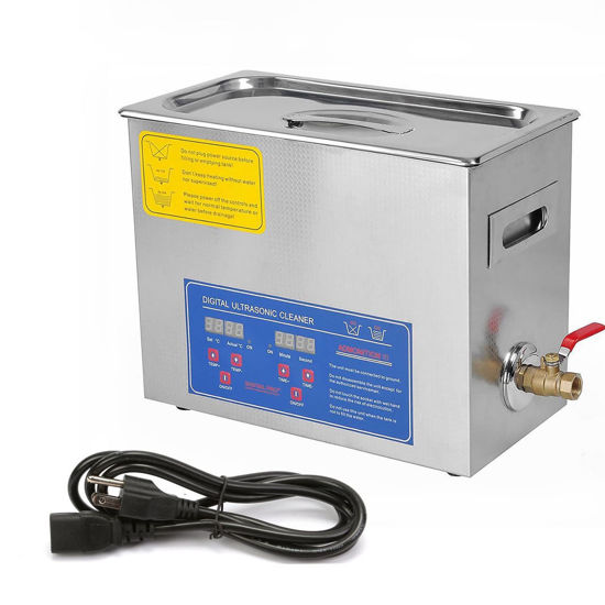 Picture of Stainless Steel 6.5 L Liter Industry Heated Ultrasonic Cleaner Heater w/Timer