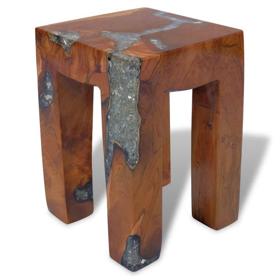 Picture of Wooden Accent Stool 11"