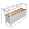 Picture of Storage Bench 49.6x16.5x29.5 Wood White