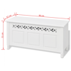 Picture of Storage Bench Baroque Style MDF White