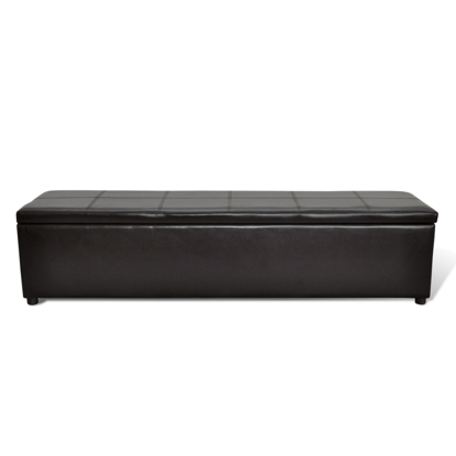 Picture of Storage Bench Foot Stool Ottoman Large Size - Brown