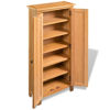 Picture of Storage Cabinet Solid Oak 19.7"x8.7"x48"