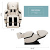 Picture of Zero Gravity Shiatsu Full Body Massage Chair Recliner with Heat and Foot Rest - Khaki
