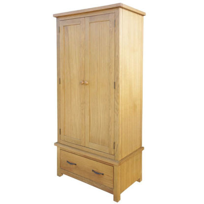 Picture of Wardrobe with 1 Drawer Oak 35.4x20.5x72