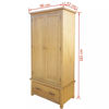 Picture of Wardrobe with 1 Drawer Oak 35.4x20.5x72
