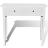 Picture of White Dressing Console Table with Two Drawers