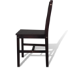 Picture of Wood Dining Chair - Brown 4 pcs