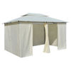 Picture of Outdoor Garden Gazebo Marquee with Curtains - White
