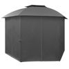 Picture of Outdoor Hexagonal Gazebo Pavilion Tent with Curtains