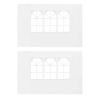 Picture of Outdoor Gazebo Replacement Sidewalls with Window - 2pcs White