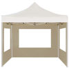 Picture of Outdoor Folding Aluminum Gazebo Tent with Walls - Cream