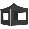 Picture of Outdoor Folding Aluminum Gazebo Tent with Walls - Anthracite