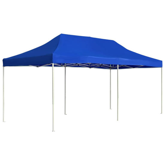 Picture of Outdoor Folding Aluminum Gazebo Tent - Blue