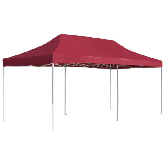 Picture of Outdoor Folding Aluminum Gazebo Tent - Wine Red