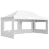 Picture of Outdoor Folding Aluminum Gazebo Tent with Walls - White