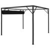 Picture of Outdoor Gazebo Canopy with Retractable Roof - Anthracite