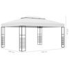 Picture of Outdoor Steel Gazebo Tent - Anthracite