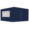 Picture of Outdoor Gazebo Tent with Side Walls - Blue