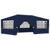 Picture of Outdoor Gazebo Tent with Side Walls - Blue