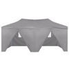 Picture of Outdoor Steel Gazebo Folding Party Tent with 4 Sidewalls - Anthracite