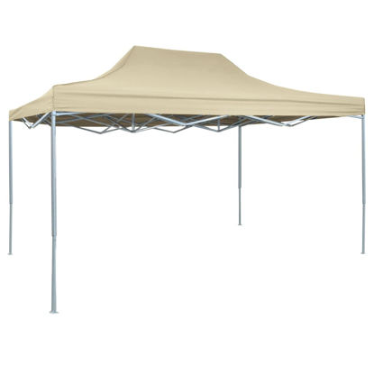 Picture of Outdoor Steel Gazebo Folding Party Tent - Cream