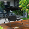 Picture of Outdoor 2 Person Patio Swing Black