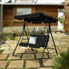 Picture of Outdoor 2 Person Patio Swing Black