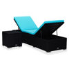 Picture of Outdoor Lounger with Table - Blue