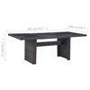 Picture of Garden Dining Table - Black 78"