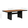 Picture of Outdoor Dining Table 78" - Black