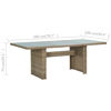 Picture of Outdoor Dining Table 78" - Brown