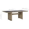 Picture of Patio Dining Table 78" - Brown