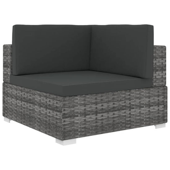 Picture of Patio Sectional Corner Chair - Gray